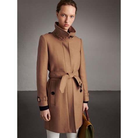 burberry technical wool funnel|Technical Wool Cashmere Funnel Neck Coat .